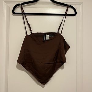 Satin crop top